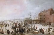 A Scene on the Ice Near a Town (nn03) Hendrick Avercamp